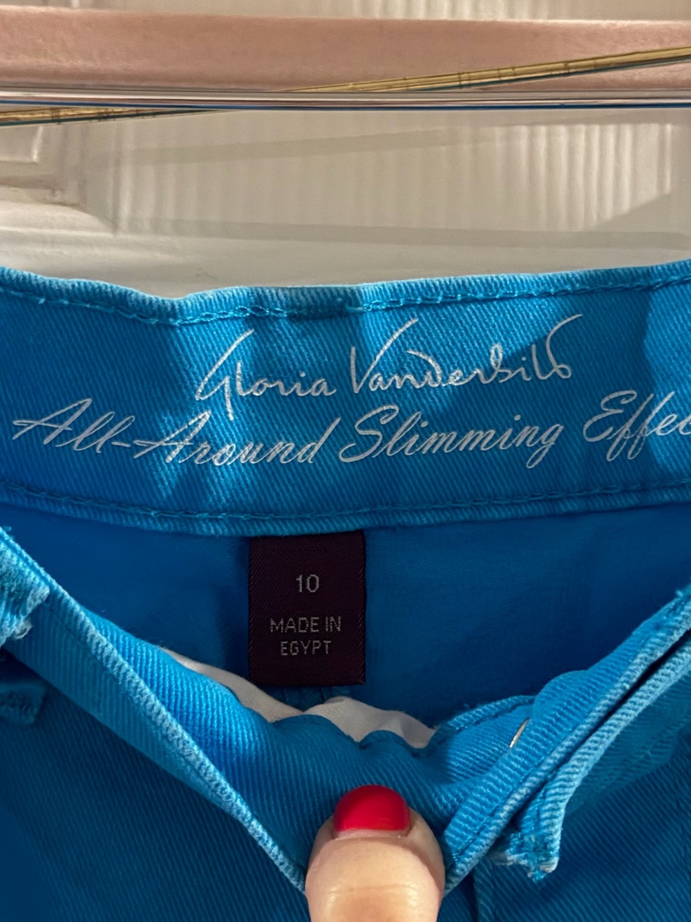 Gloria Vanderbilt Bright Turquoise Girls' Jeans Size 10